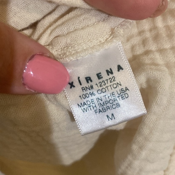 Xirena Midi Arwen Dress Oyster Off White 100% Cotton Size Medium - Picture 11 of 11